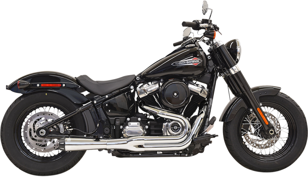 BASSANI XHAUST 2-into-1 Road Rage Exhaust System - Chrome 1S92R