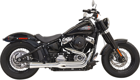 BASSANI XHAUST 2-into-1 Road Rage Exhaust System - Chrome 1S92R