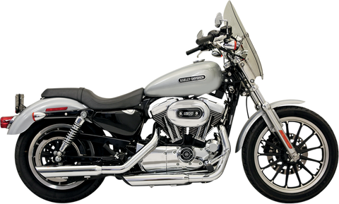 BASSANI XHAUST 3" Mufflers - Chrome - Slash-Down - Sportster '04-'13 1X17B