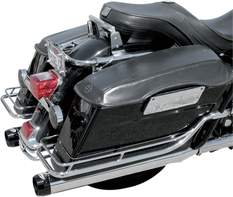 BASSANI XHAUST 4" Quick Change Mufflers - Black - FL '95-'16 1F740B