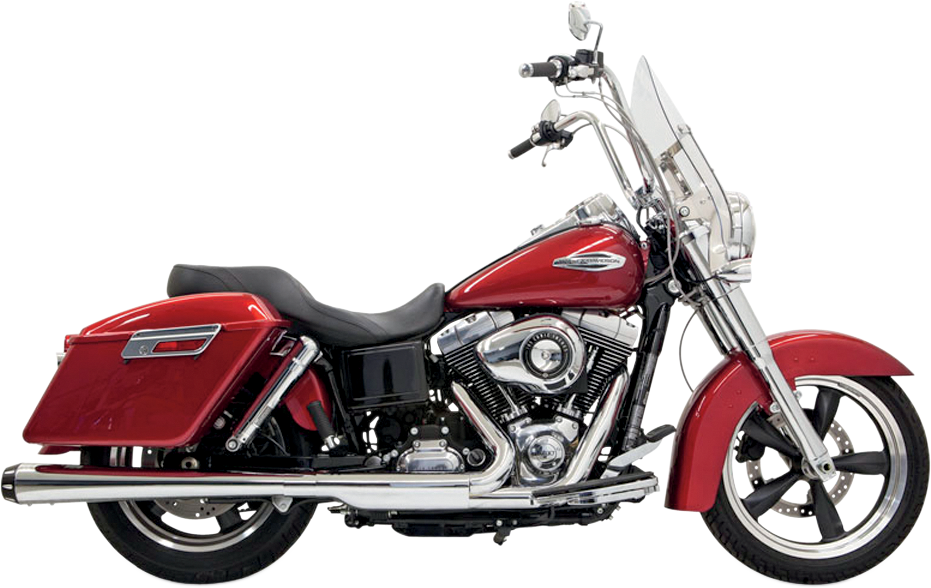 BASSANI XHAUST 4" Chrome Megaphone Muffler 1D17R