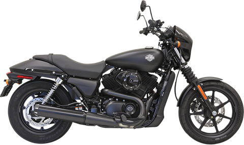 BASSANI XHAUST 4" Black Muffler - Straight - XG500/750 1587RB