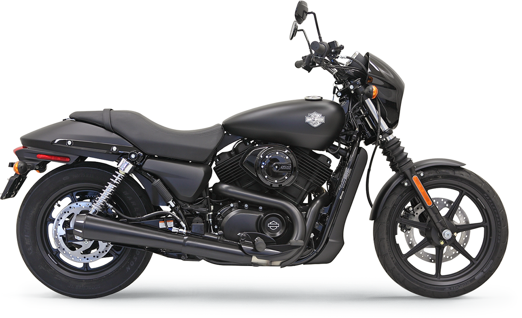 BASSANI XHAUST 4" Black Muffler - Megaphone - XG50/750 1527RB