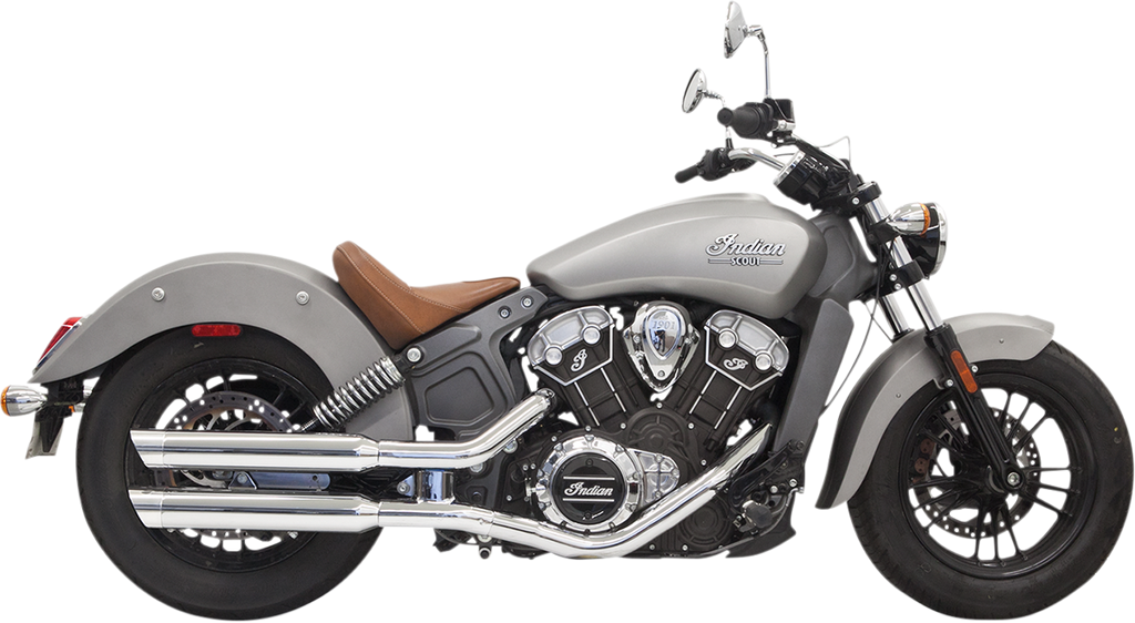 BASSANI XHAUST 3" Mufflers - Chrome - Scout 8S17SC