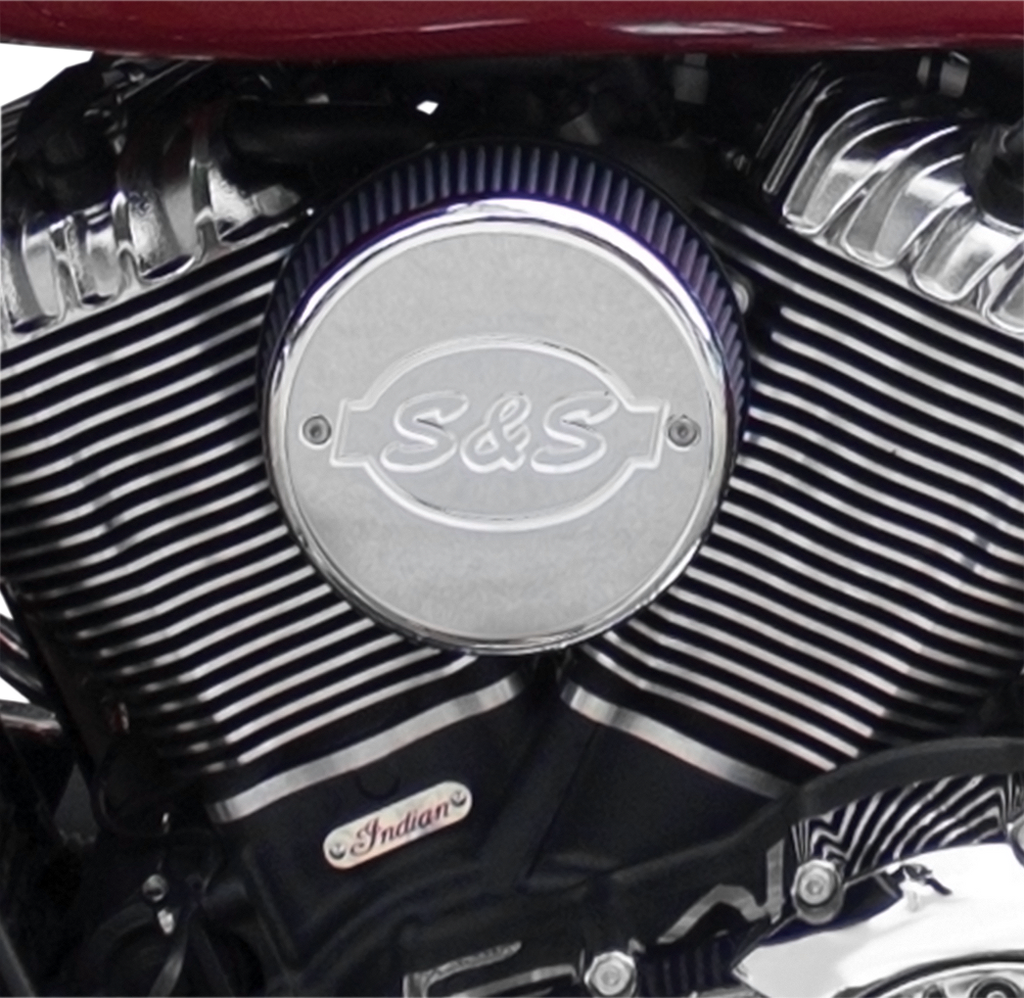 S&S CYCLE Air Cleaner Logo Cover - Chrome - Chief 170-0242