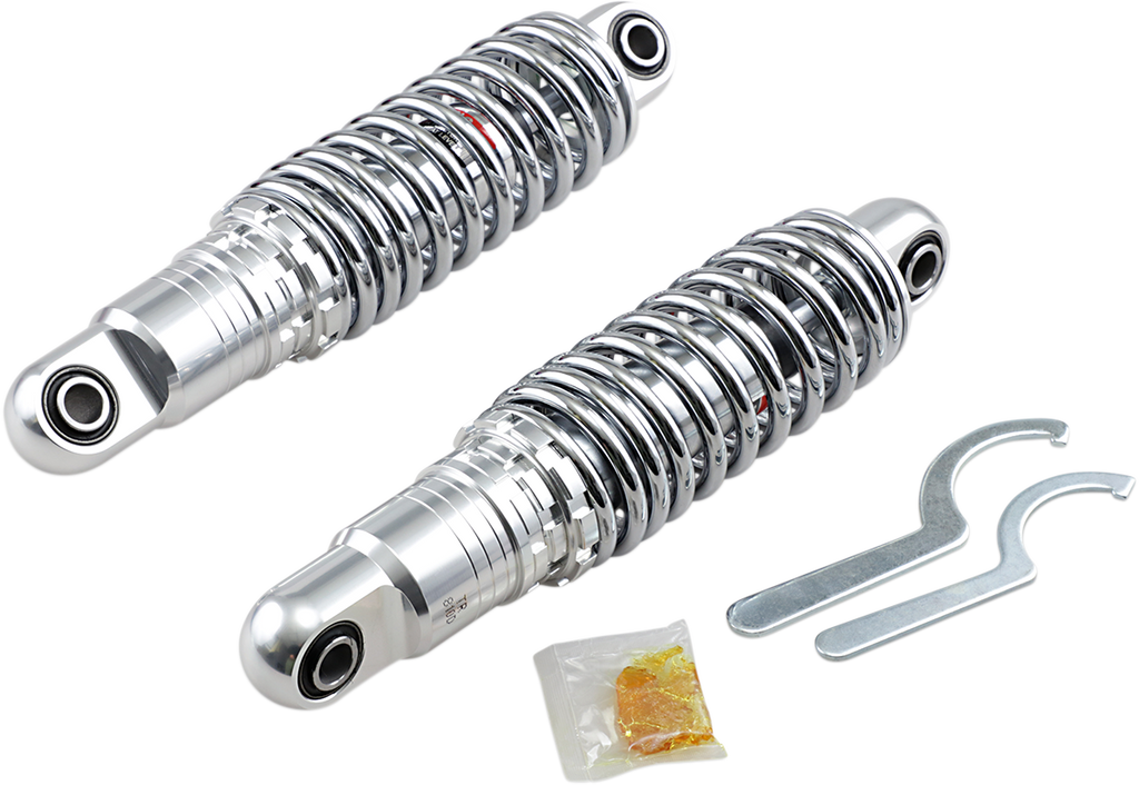 DRAG SPECIALTIES SHOCKS Premium Ride-Height Adjustable Shocks - Chrome - Heavy Duty - 11" C16-0160H
