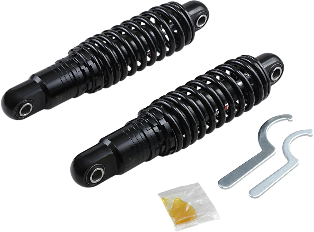 DRAG SPECIALTIES SHOCKS Premium Ride-Height Adjustable Shocks - Black - Heavy Duty - 11" C16-0160HB
