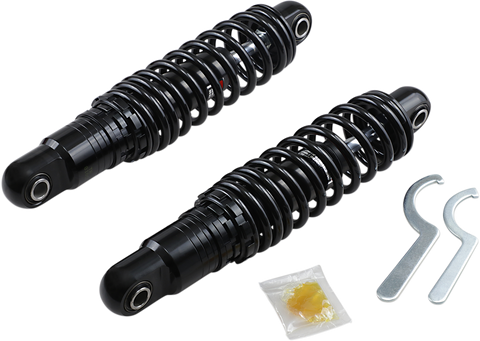 DRAG SPECIALTIES SHOCKS Premium Ride-Height Adjustable Shocks - Black - Heavy Duty - 12" C16-0162HB
