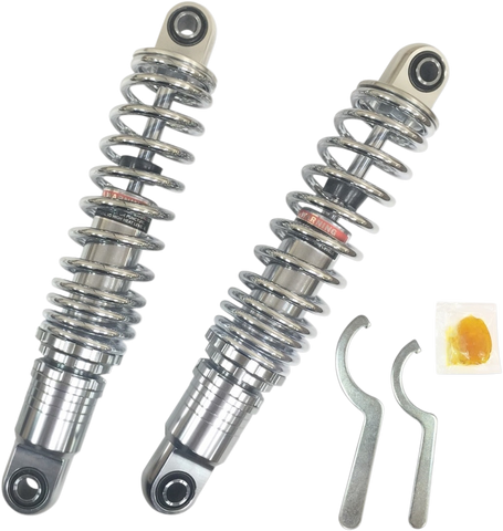 DRAG SPECIALTIES SHOCKS Premium Ride-Height Adjustable Shocks - Chrome - Heavy Duty - 13" C16-0163H