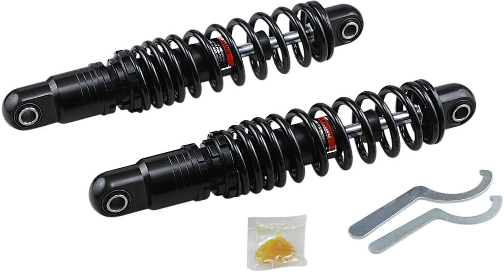 DRAG SPECIALTIES SHOCKS Premium Ride-Height Adjustable Shocks - Black - Heavy Duty - 13" C16-0163HB