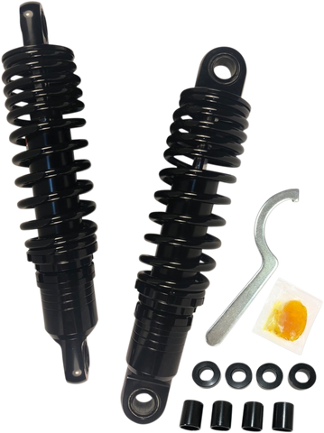 DRAG SPECIALTIES SHOCKS Premium Ride-Height Adjustable Shocks - Black - Standard - 11.5" C16-166NUAB