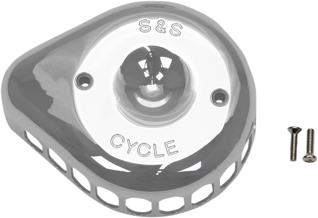 S&S CYCLE Mini Teardrop Air Cleaner Cover - Chrome 170-0367