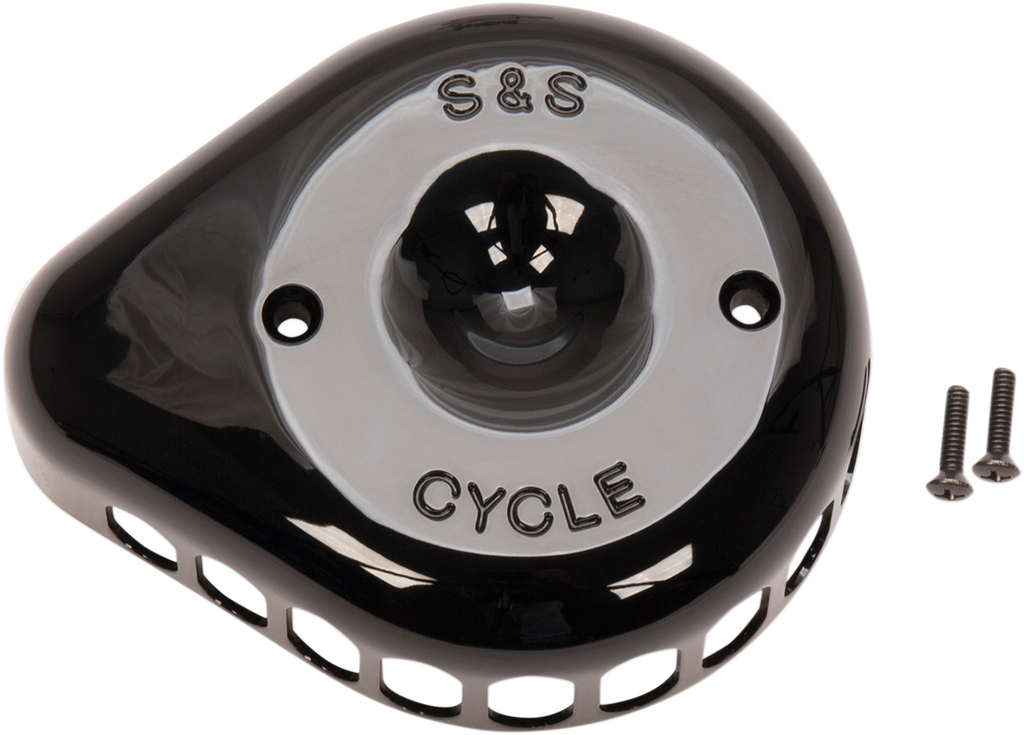 S&S CYCLE Mini Teardrop Air Cleaner Cover - Black 170-0366
