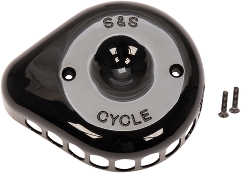 S&S CYCLE Mini Teardrop Air Cleaner Cover - Black 170-0366