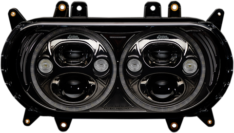 CUSTOM DYNAMICS Headlight - Black - FLTR CDTB-RG-15-B