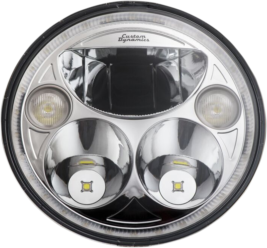 CUSTOM DYNAMICS 7" TruBEAM? Headlamp - Chrome - Chief CDTB-7-I-C