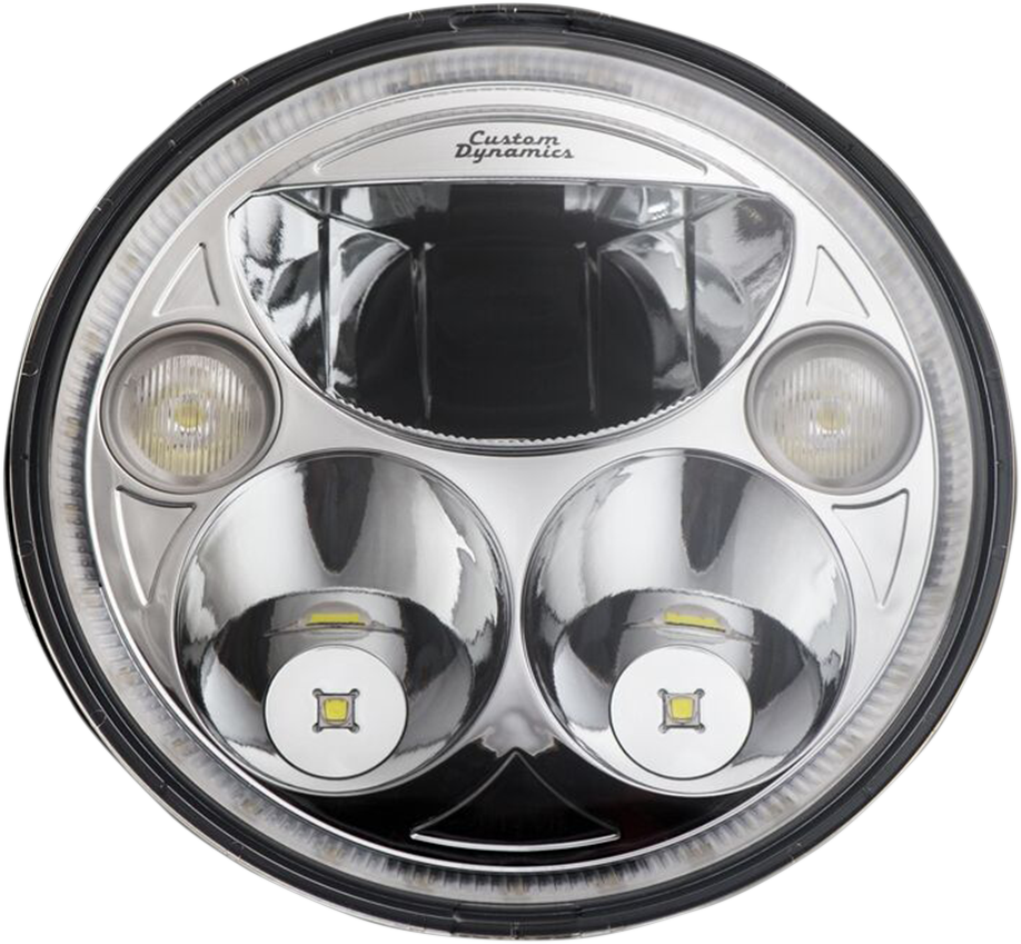 CUSTOM DYNAMICS 7" TruBEAM? Headlamp - Chrome - Chieftain CDTB-7-IF-C