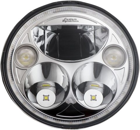 CUSTOM DYNAMICS 7" TruBEAM? Headlamp - Chrome - Chieftain CDTB-7-IF-C
