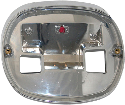 CUSTOM DYNAMICS Taillight Base Plate - Chrome TL-BASEPLATE-C