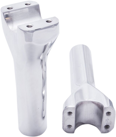 TRASK Risers - Assault - 4" x 1-1/4" - Chrome TM-8601-4CH