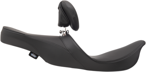 DRAG SPECIALTIES EZ Glide II Backrest - Large - Solar Reflective Leather - Smooth 0822-0154