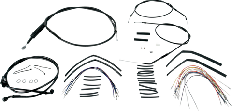BURLY BRAND Control Kit - 14" Ape Hanger Handlebars B30-1002
