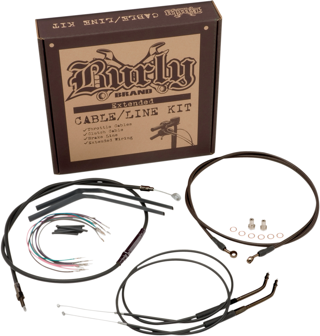 BURLY BRAND Control Kit - 16" Ape Hanger Handlebars B30-1015