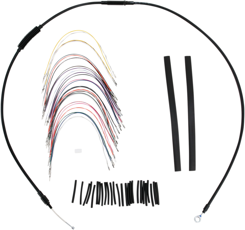 BURLY BRAND Control Kit - 13" Ape Hanger Handlebars - ABS B30-1048