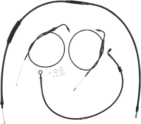 BURLY BRAND Handlebar Cable And Brake Line Kit - Clubman Handlebars B30-1097