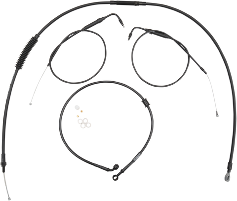 BURLY BRAND Handlebar Cable And Brake Line Kit - Clubman Handlebars B30-1098