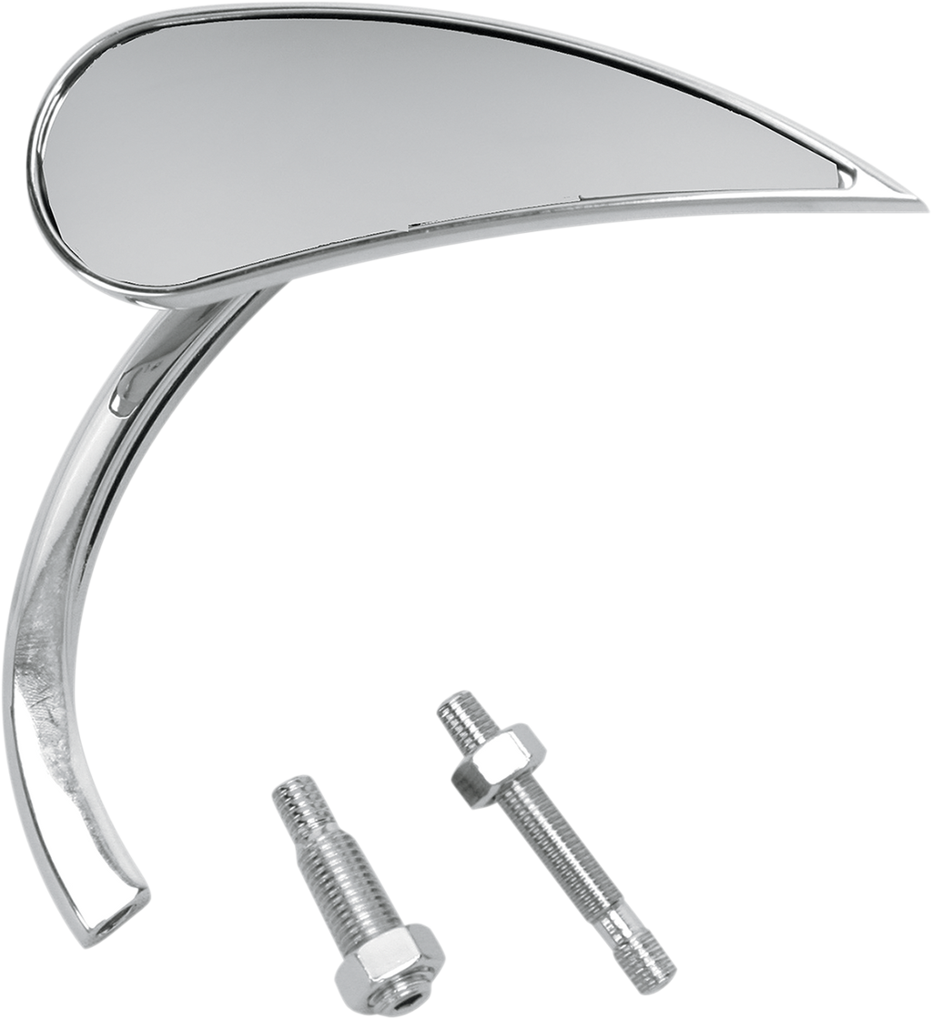 ARLEN NESS Mirror - Micro - Rad 2 - Side View - Teardrop - Chrome - Right 13-411