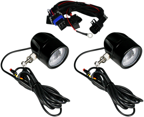 CUSTOM DYNAMICS LED Fog Light - Indian - Black PB-FOG-IND-B