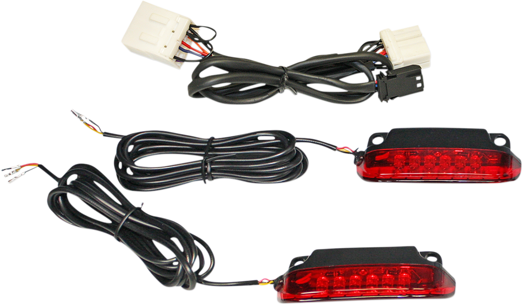 CUSTOM DYNAMICS Luggage Rack Light Bar - Red CD-LR-09-R