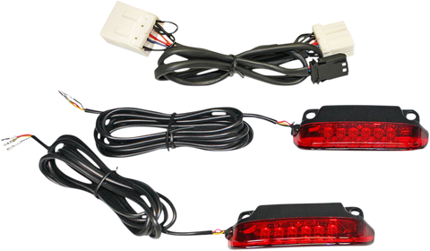 CUSTOM DYNAMICS Luggage Rack Light Bar - Red CD-LR-09-R