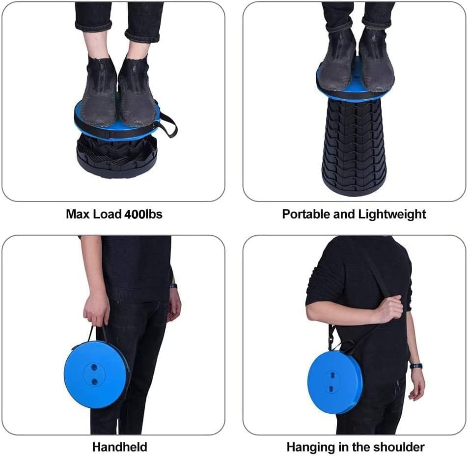 Telescoping Foldable Motorcycle Stool for Adults