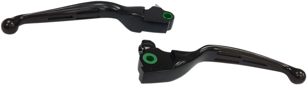 DRAG SPECIALTIES Brake Lever - Wide Blade - Slotted - Trike - Black H07-0606MB-B