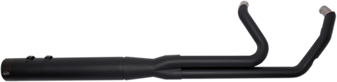 S&S CYCLE 2:1 Exhaust for FL - Black 550-0729