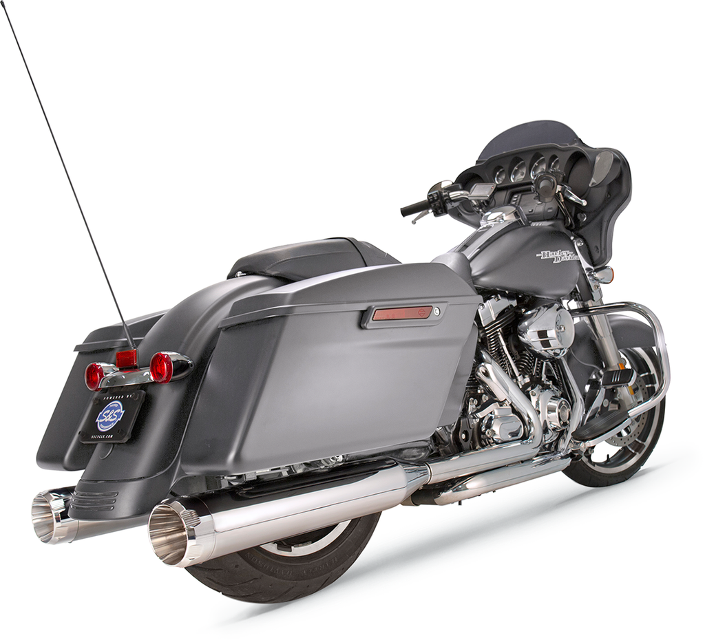S&S CYCLE MK45 Mufflers - Chrome - Chrome Thruster 550-0665