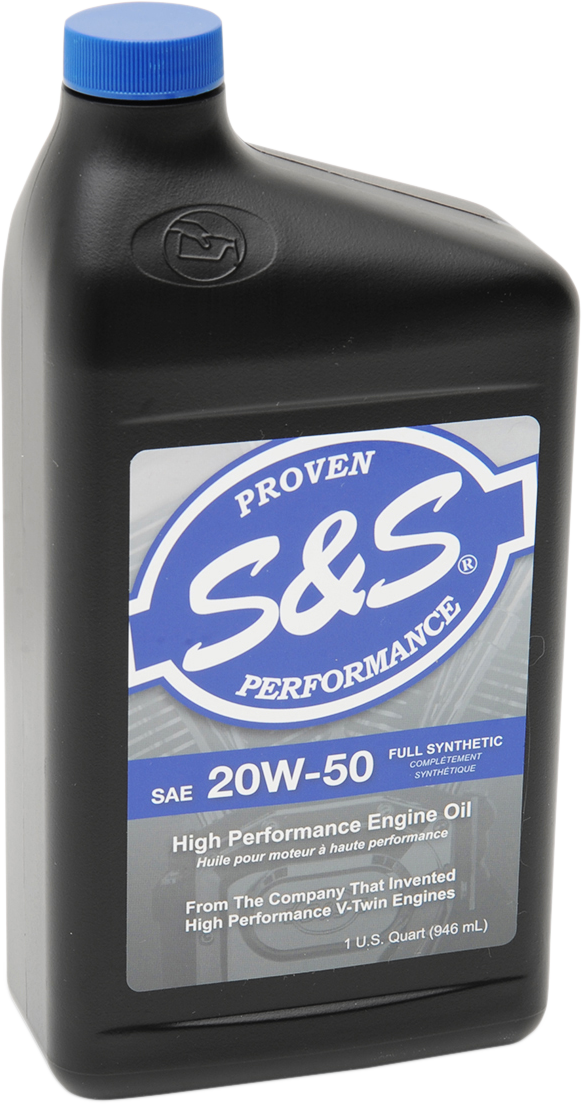 S&S CYCLE Synthetic Oil 20W-50 - 1 U.S. quart 153755