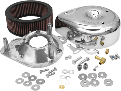 S&S CYCLE Teardrop Air Cleaner Kit - Chrome 17-0399