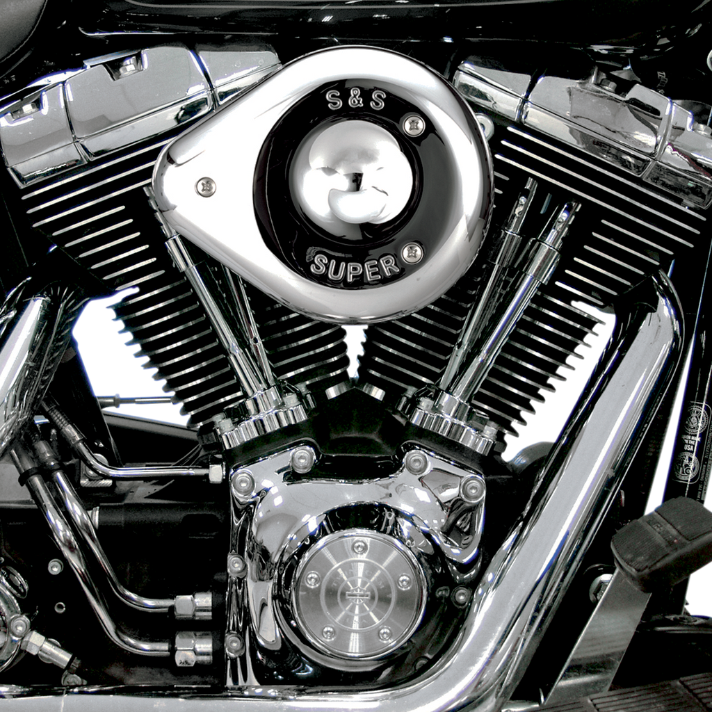 S&S CYCLE Teardrop Air Cleaner Kit - Chrome 17-0403