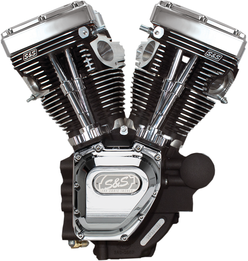 S&S CYCLE T143 Long Block Engine - Black - Touring | Dyna 310-0833A