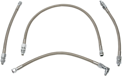 DRAG SPECIALTIES Oil Line Kit - Stainless Steel - Softail 606002