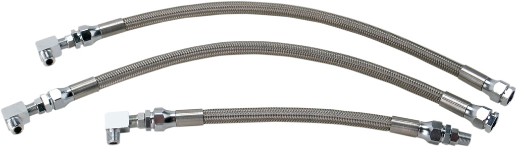DRAG SPECIALTIES Oil Line Kit - Stainless Steel - Dyna 606100