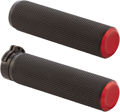 ARLEN NESS Grips - Knurled - Cable - Red 07-336
