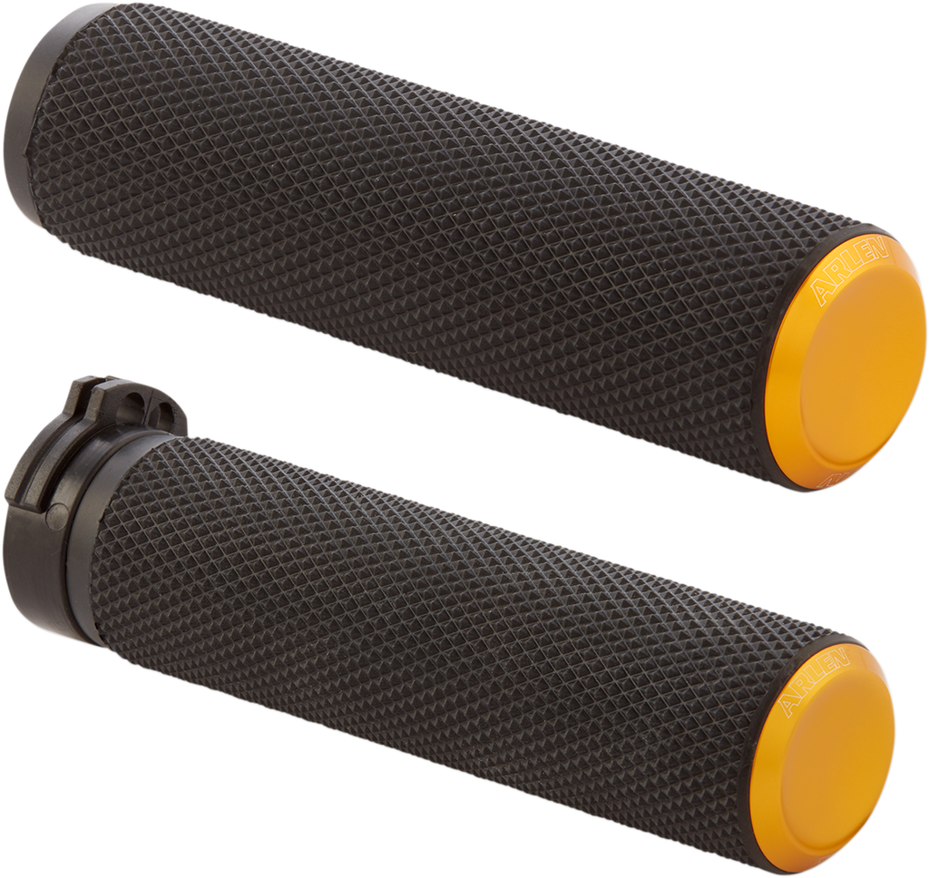 ARLEN NESS Grips - Knurled - TBW - Gold 07-347
