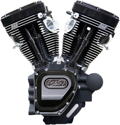 S&S CYCLE T124 Long Block Engine - Black - Touring 310-0836A