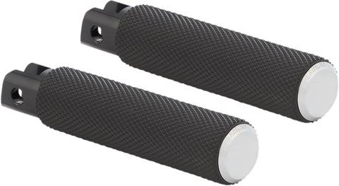 ARLEN NESS Knurled Footpegs - Chrome - FXBRS 07-940