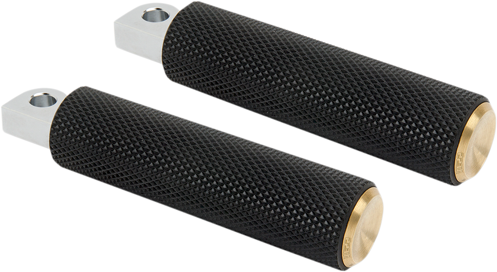 ARLEN NESS Knurled Footpegs - Brass - Chief I-1323