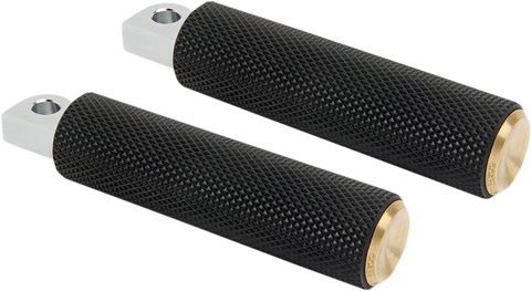 ARLEN NESS Knurled Footpegs - Brass - Chief I-1323